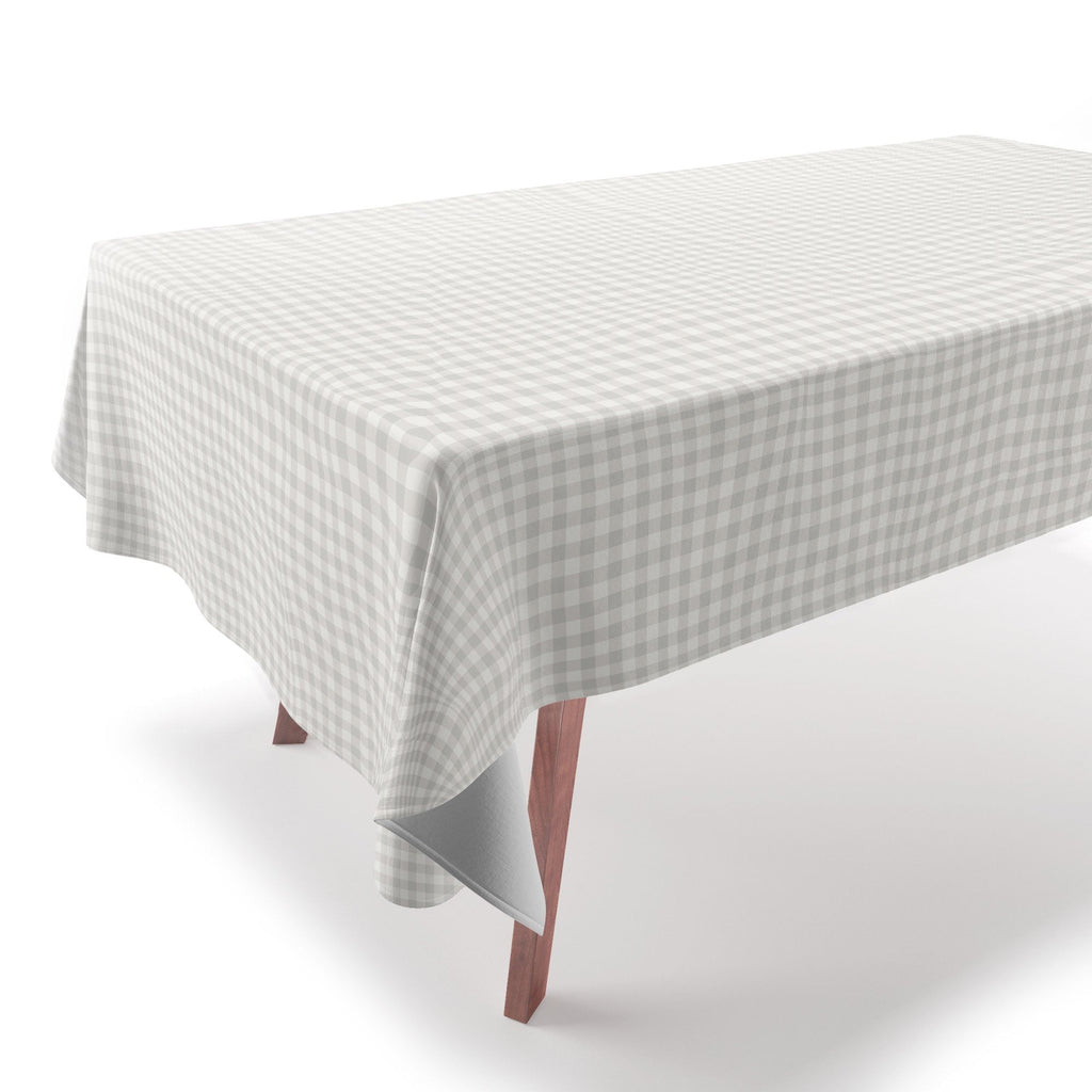 Colour Poems Gingham Plaid Pattern Cloud White Tablecloth