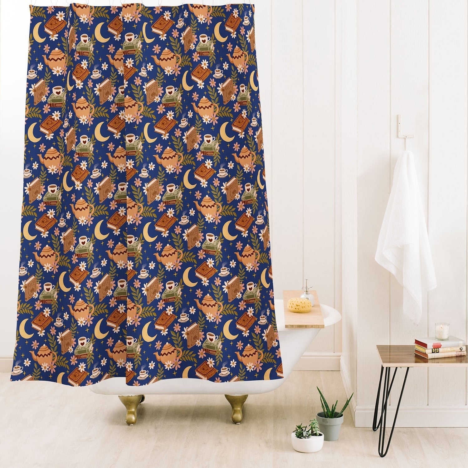 Avenie Moonlit Reading Nook II Shower Curtain