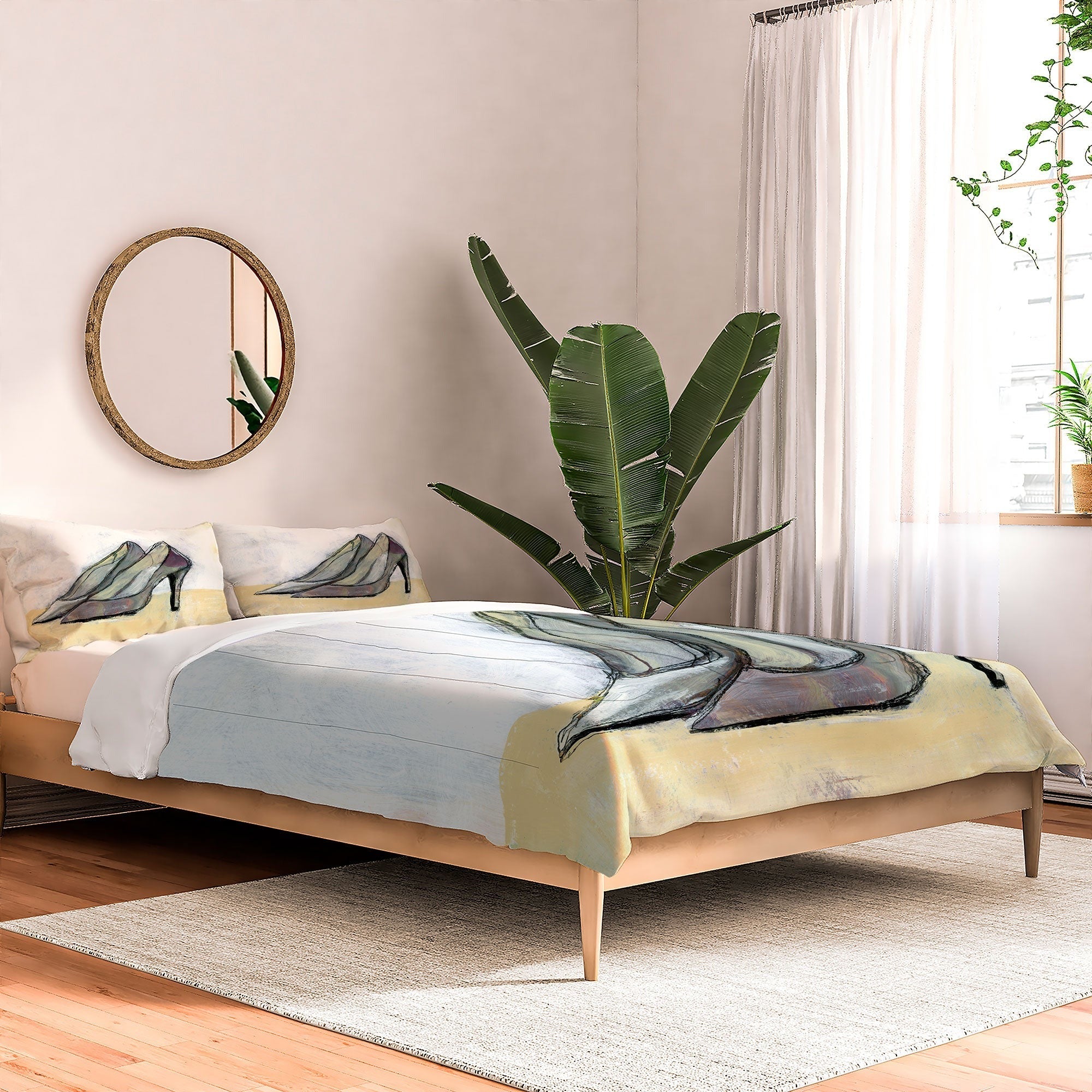 Sophia Buddenhagen Grey Stiletto Comforter