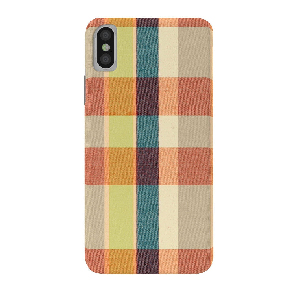 Marta Barragan Camarasa Retro Picnic Plaid Warm Tones Phone Case