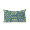 Marta Barragan Camarasa Nostalgic Grid Design Oblong Throw Pillow