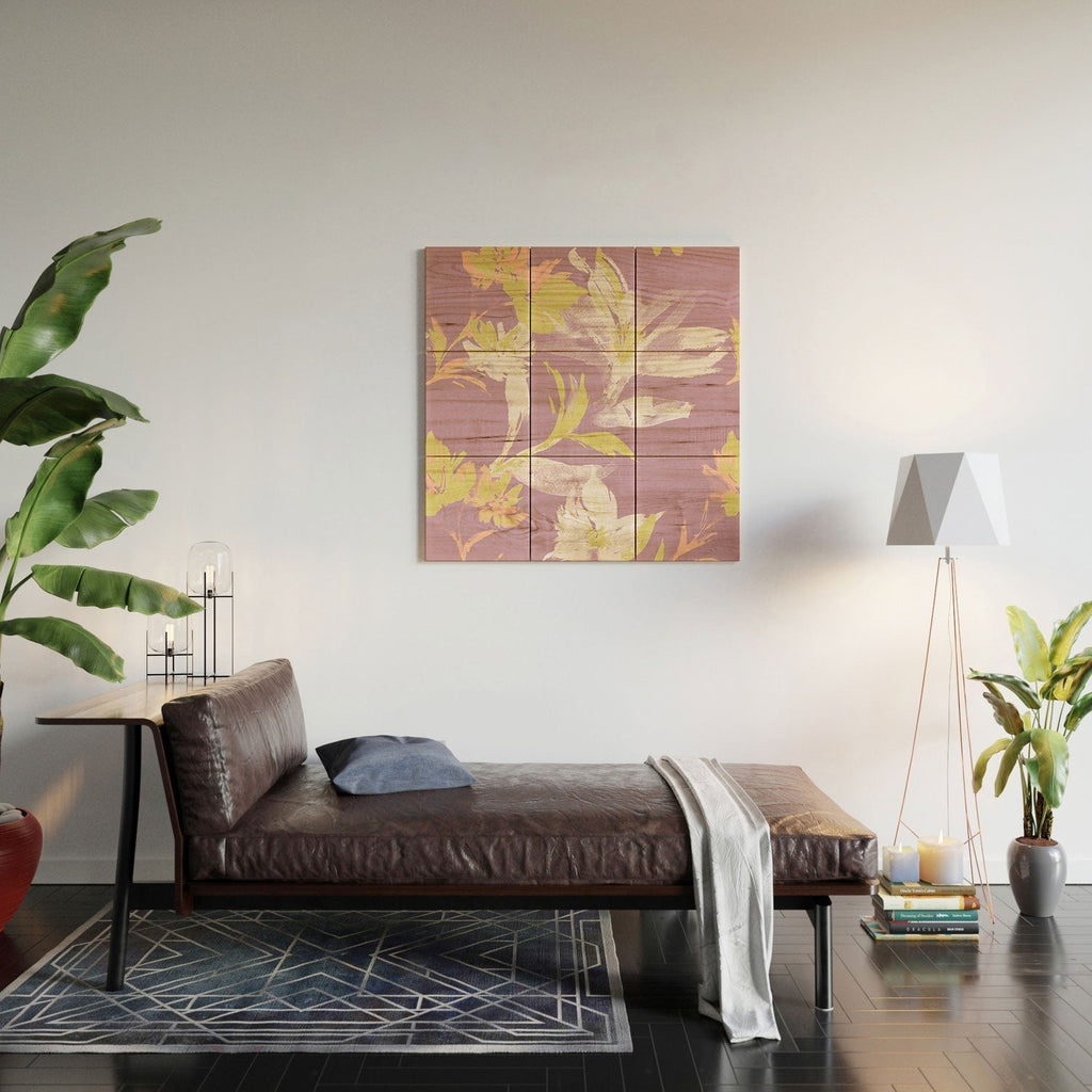 Gabriela Fuente Emma Lilac Floral Wood Wall Mural