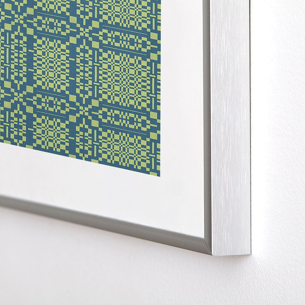 Marta Barragan Camarasa Nostalgic Grid Design Metal Framed Art Print