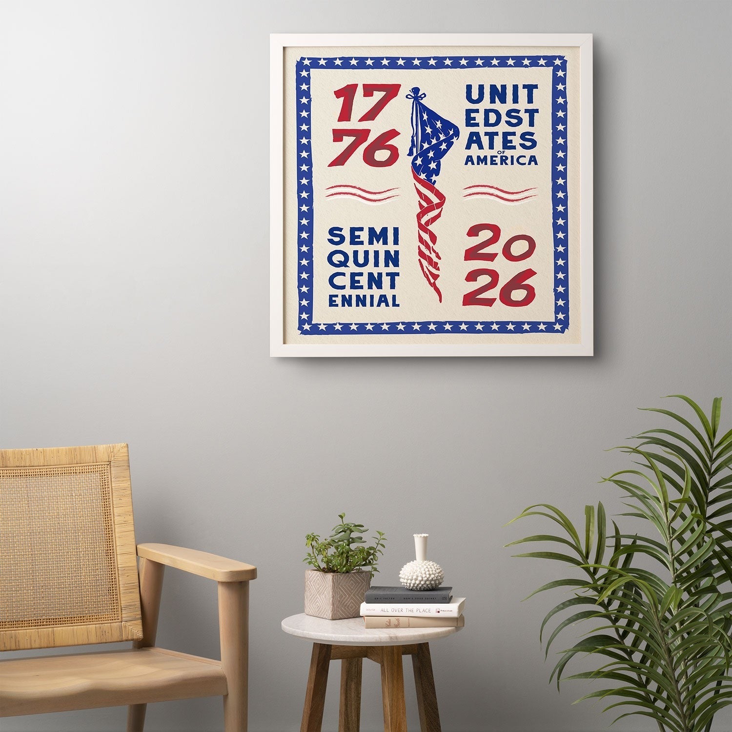 DENY Designs Retro 76 26 Framed Wall Art