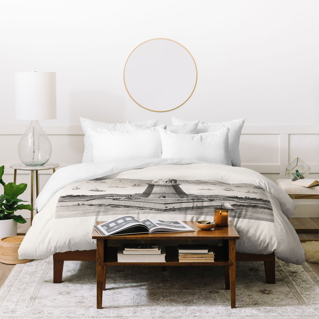 DENY Designs Vintage Lady Liberty Duvet Cover