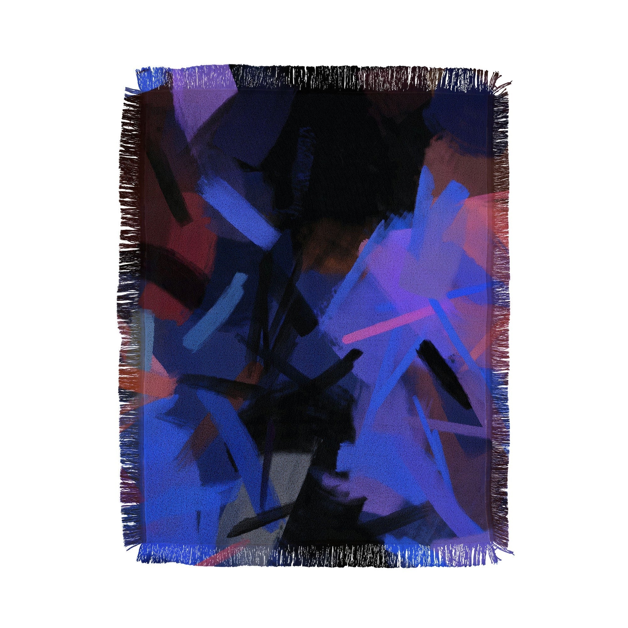 83 Oranges Midnight Sparks Throw Blanket
