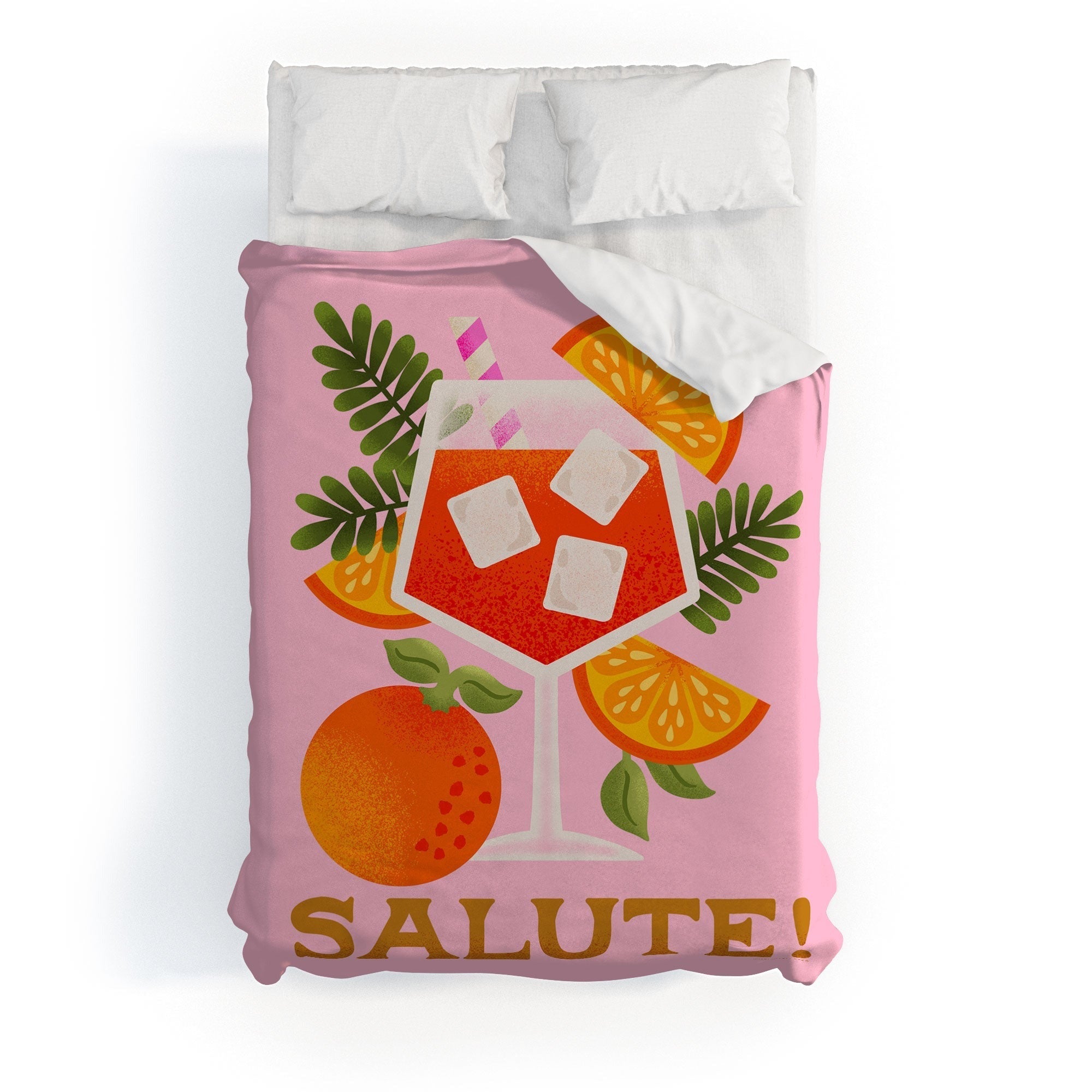 Jessica Molina Orange Spritz Duvet Cover