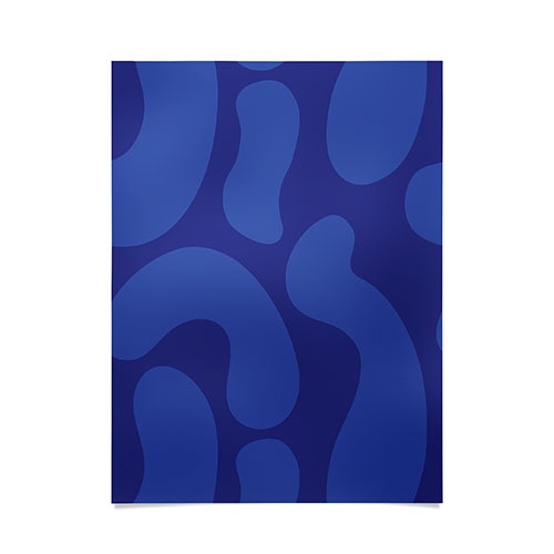 Camilla Foss Blue Pebble Poster