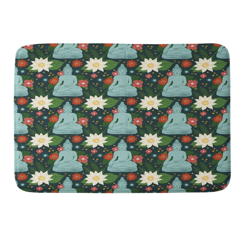 Design by Spark Meditating Lotus Buddha Memory Foam Bath Mat