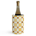 Ninola Design Everyday Artifact Checker Mosaic Tiles Geometry Yellow Wine Chiller