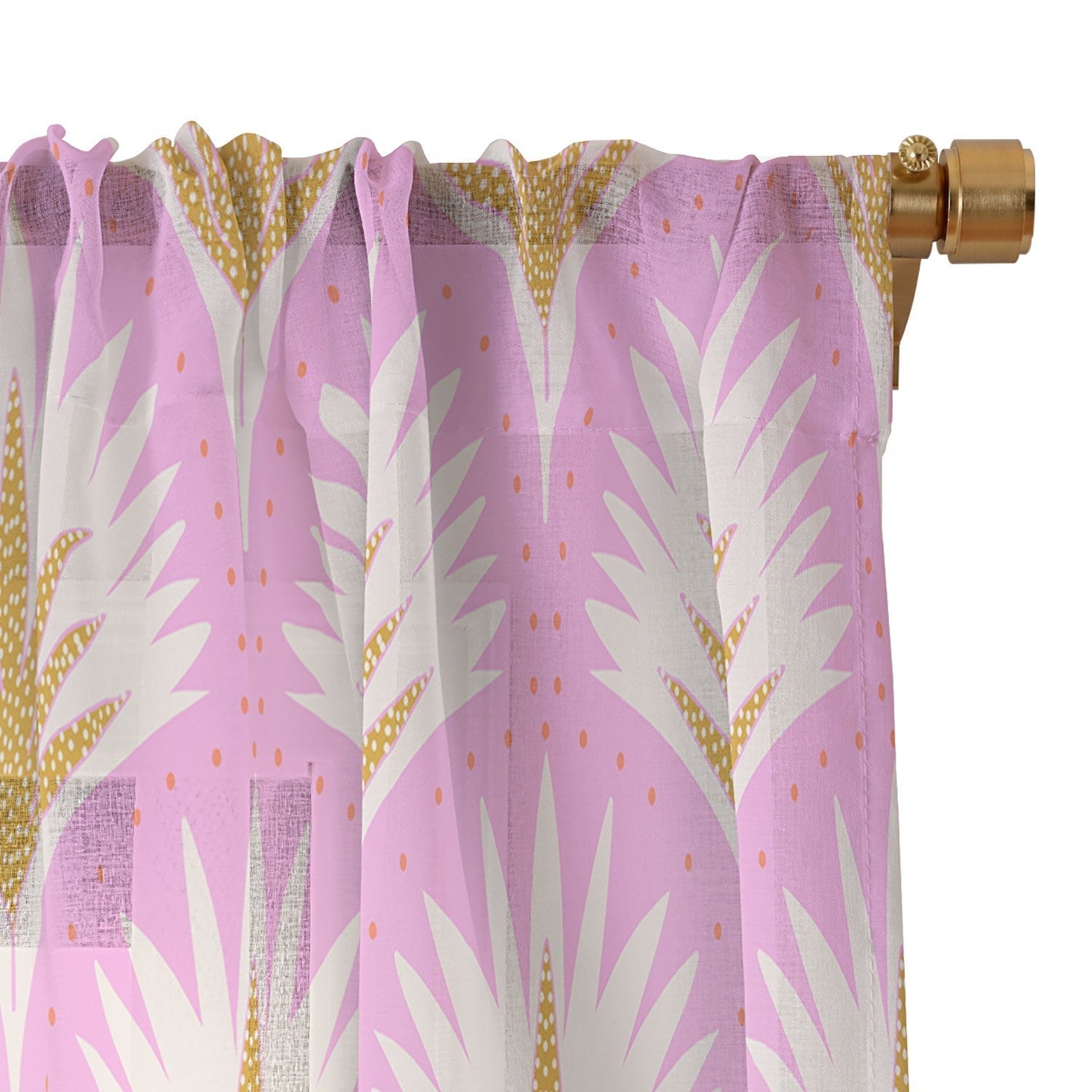 Jennifer Labre Pink Palmetto Sheer Non Repeat