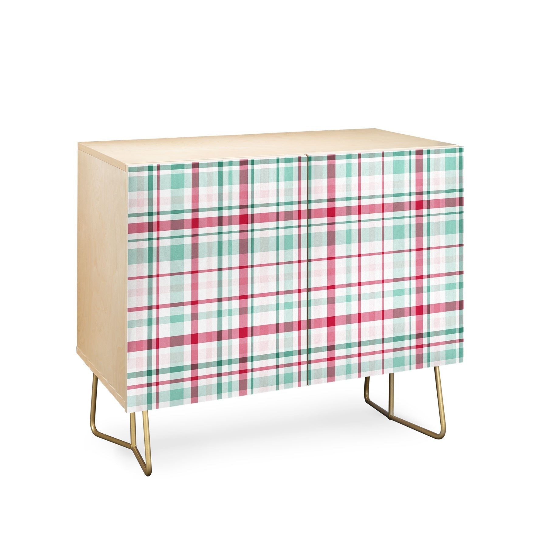 Lisa Argyropoulos Merry Vintage Plaid Credenza