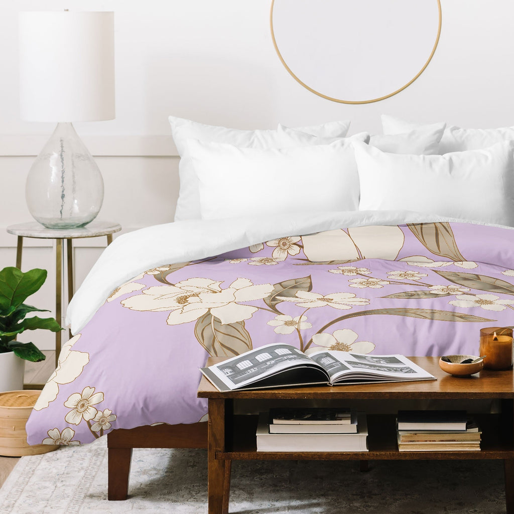 Gabriela Fuente Roberta lilac Duvet Cover