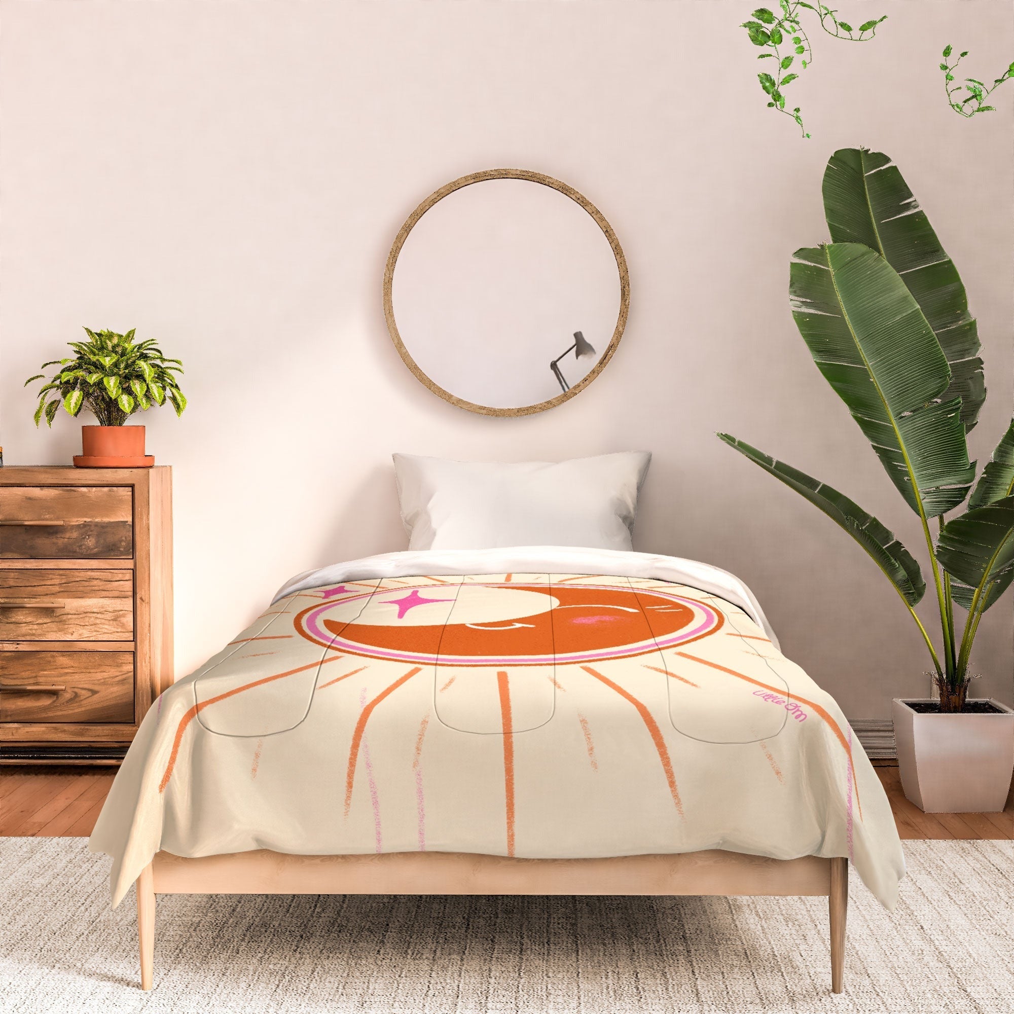 Little Om Celestial Moon cream Comforter