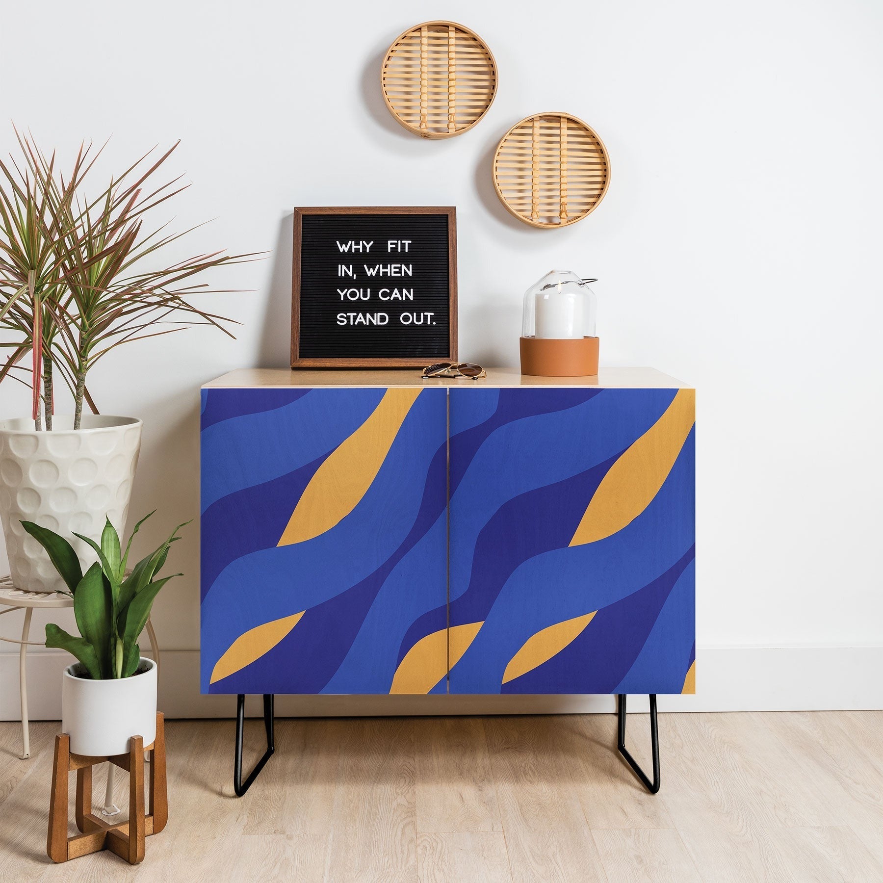 Camilla Foss Pebbles in Stream Credenza