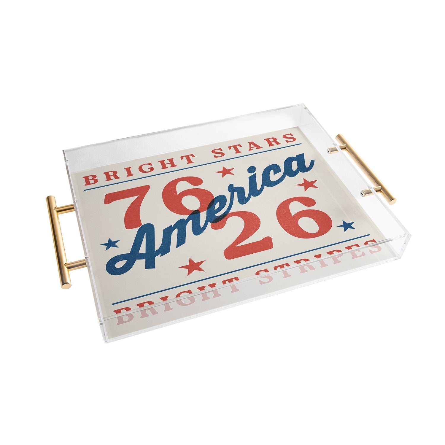 DENY Designs Bright Stars Bright Stripes Acrylic Tray