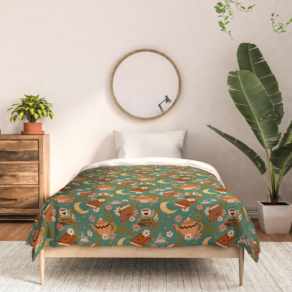 Avenie Moonlit Reading Nook I Comforter