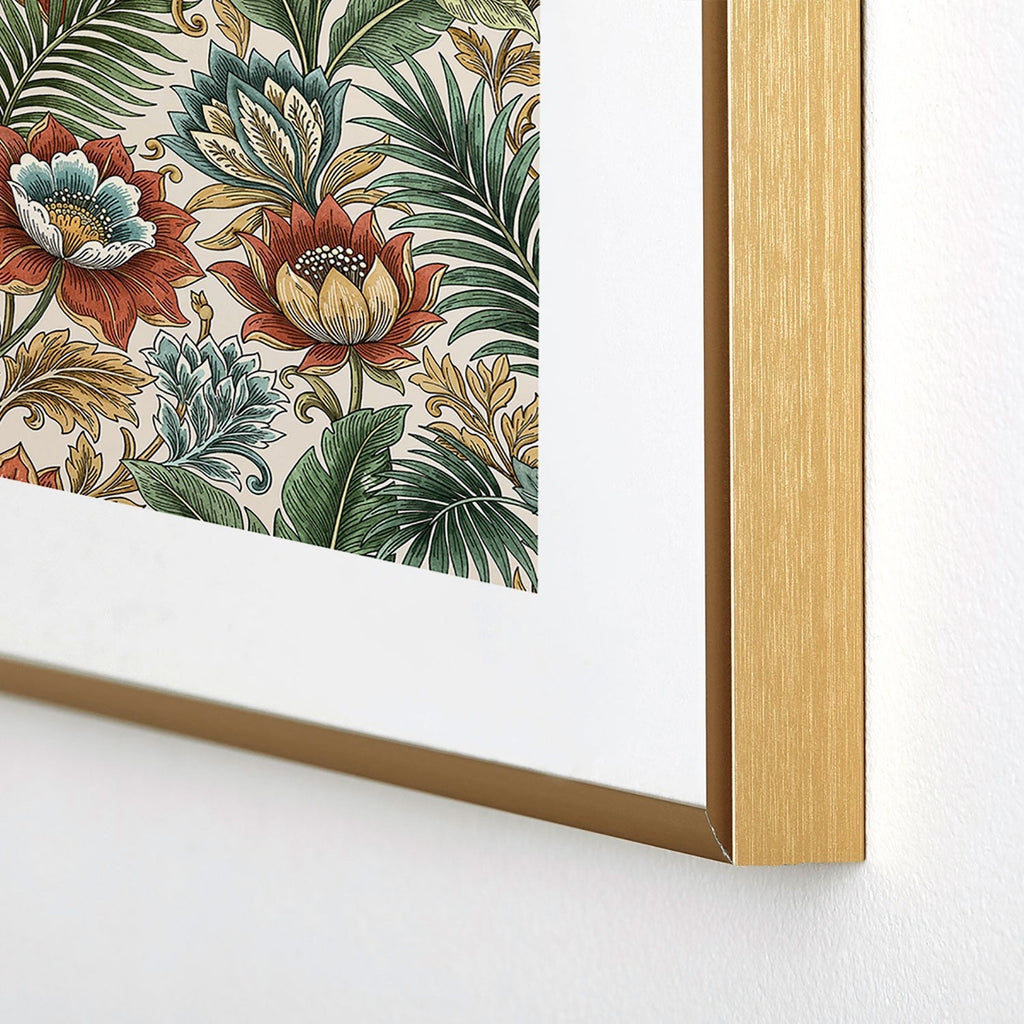 Marta Barragan Camarasa Retro Jungle Garden Metal Framed Art Print