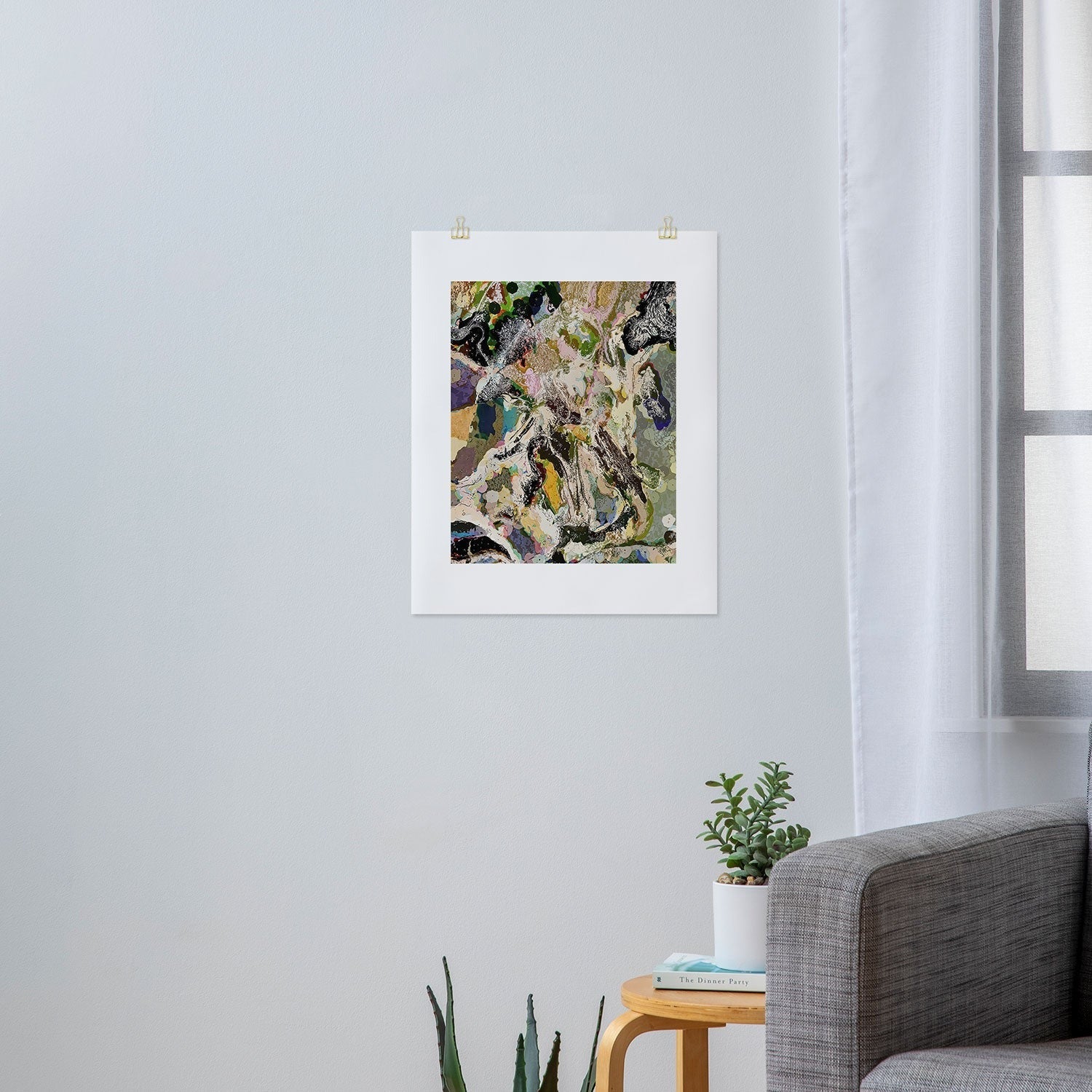 83 Oranges Echoes Beneath the Surface Art Print