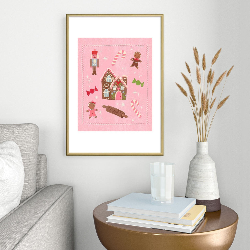 carriecantwell Sweet Christmas Holidays Metal Framed Art Print