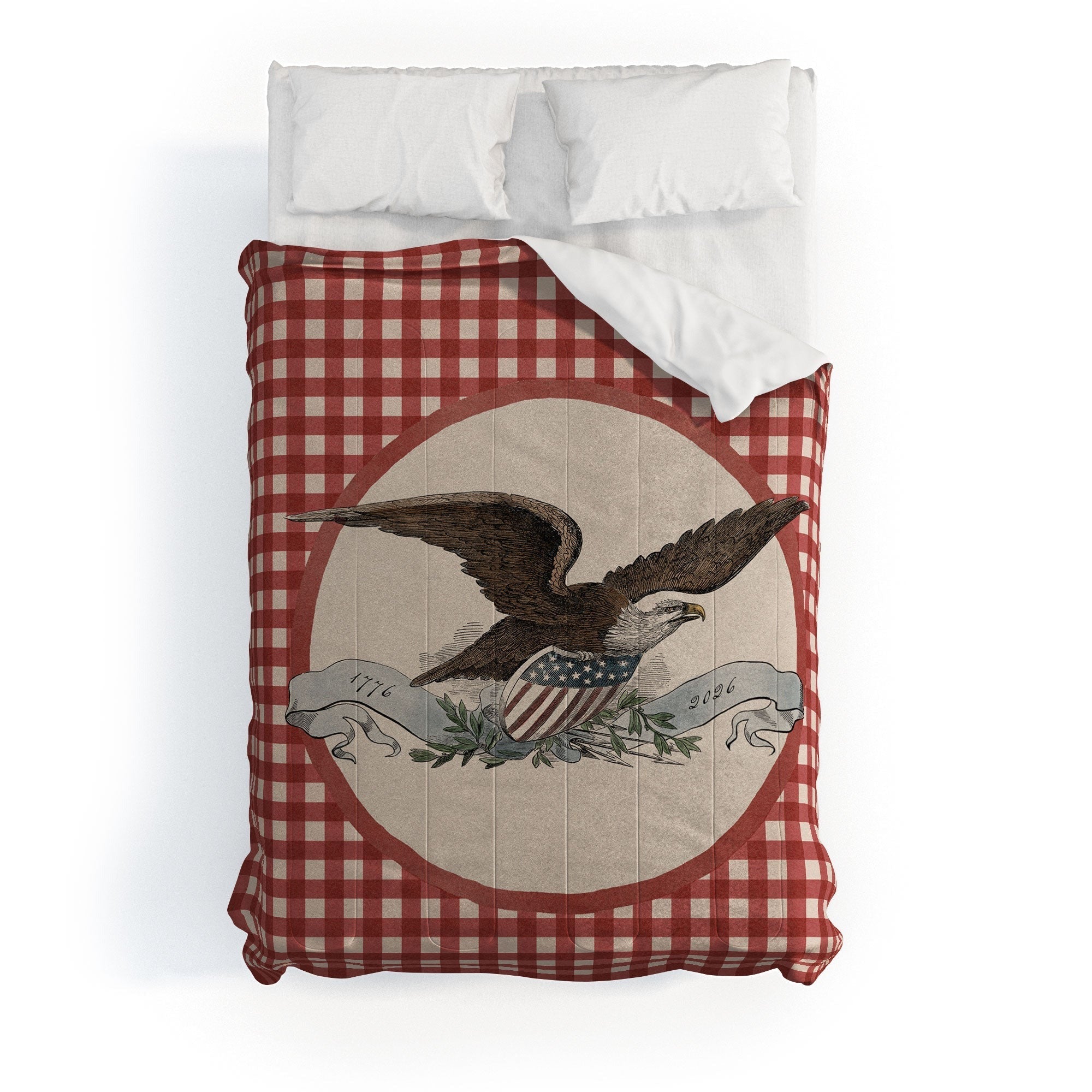 DENY Designs Gingham Eagle Comforter