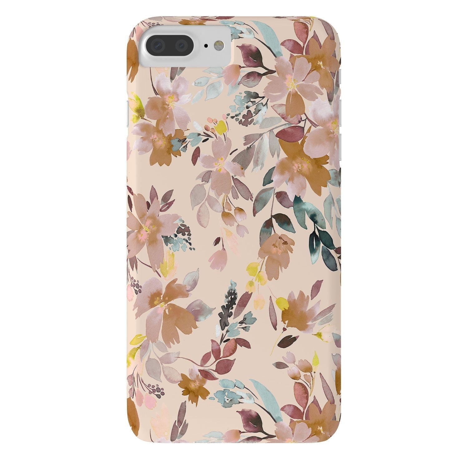 Ninola Design Botanic Retreat Floral Oleander Whimsical Soft Pink Phone Case