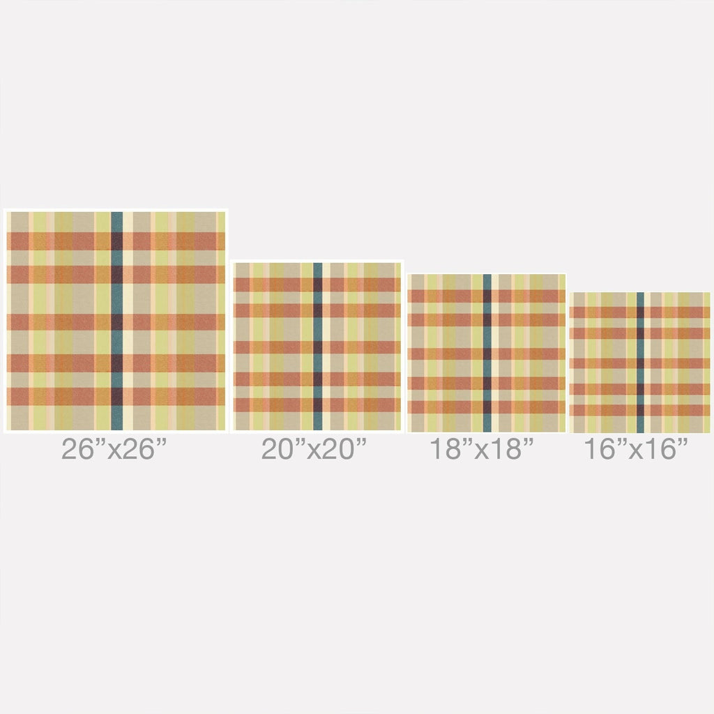 Marta Barragan Camarasa Retro Picnic Plaid Warm Tones Outdoor Throw Pillow