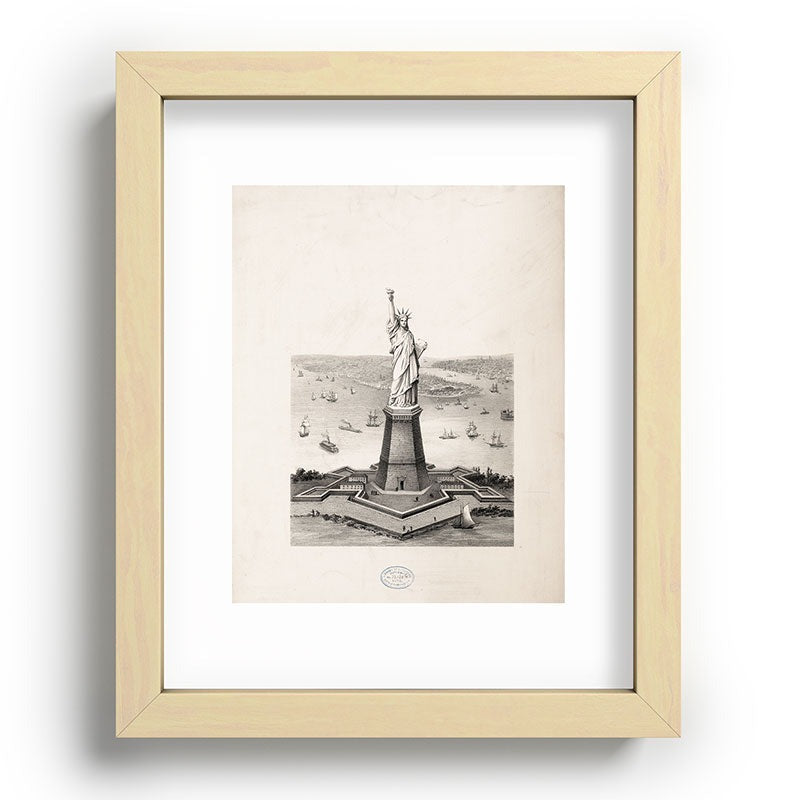 DENY Designs Vintage Lady Liberty Recessed Framing Rectangle