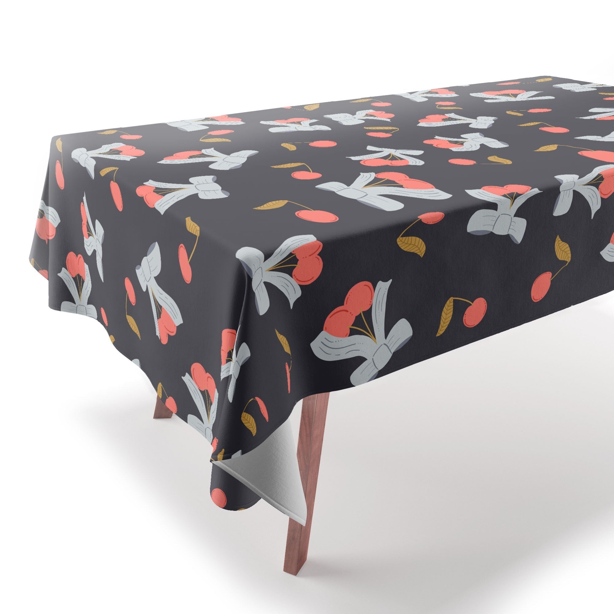 Jennifer Labre Cherries and Bows Tablecloth