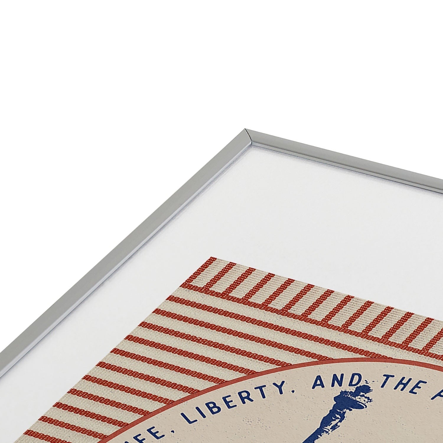 DENY Designs Life Liberty Metal Framed Art Print