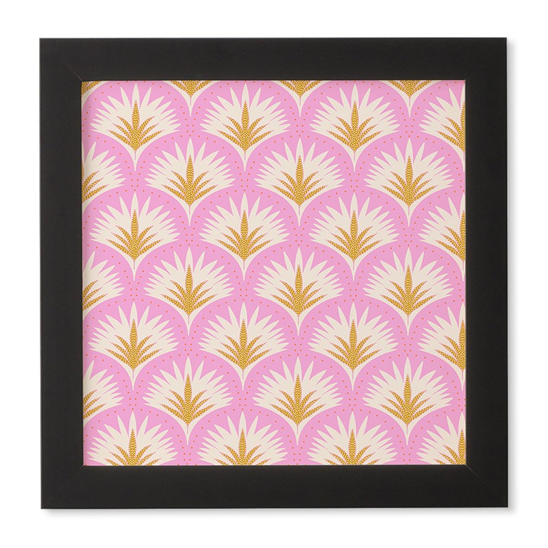 Jennifer Labre Pink Palmetto Framed Wall Art