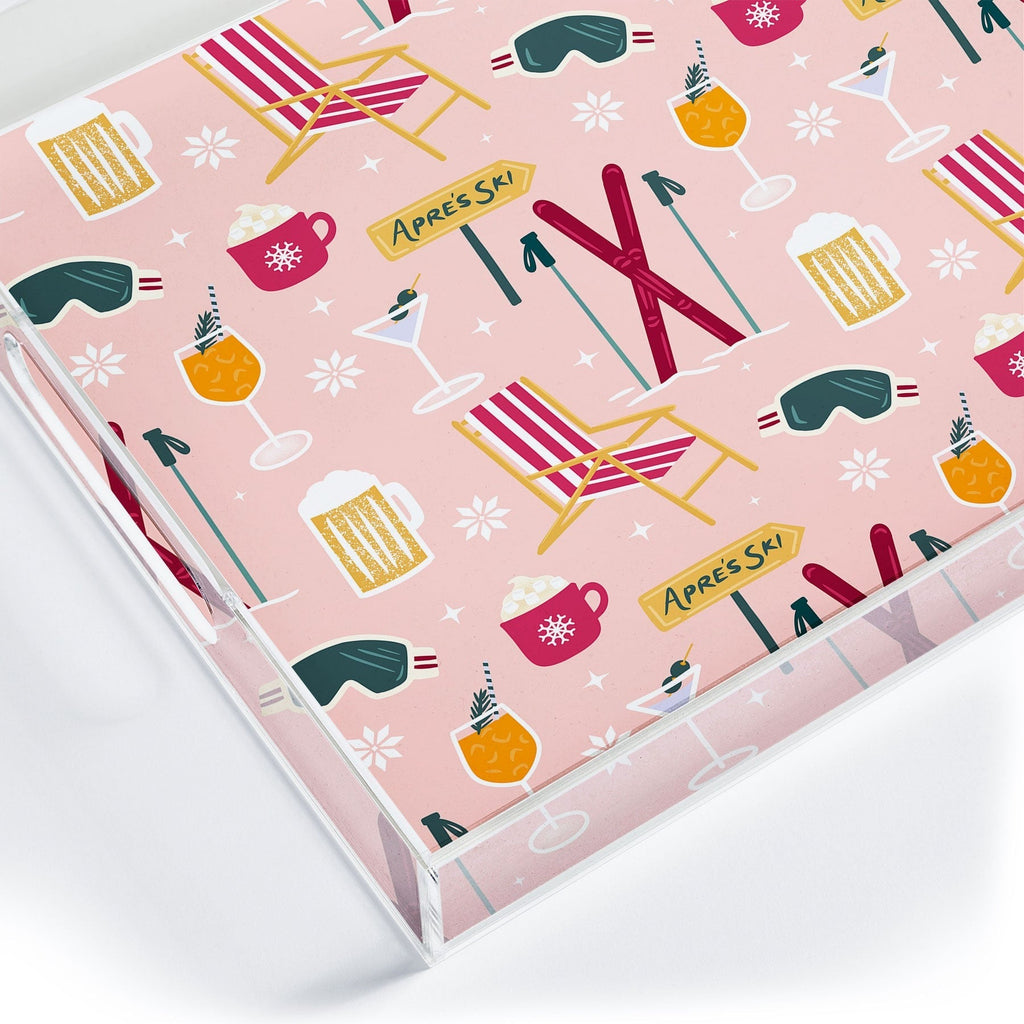 Design by Spark Apres Ski Holiday Acrylic Tray