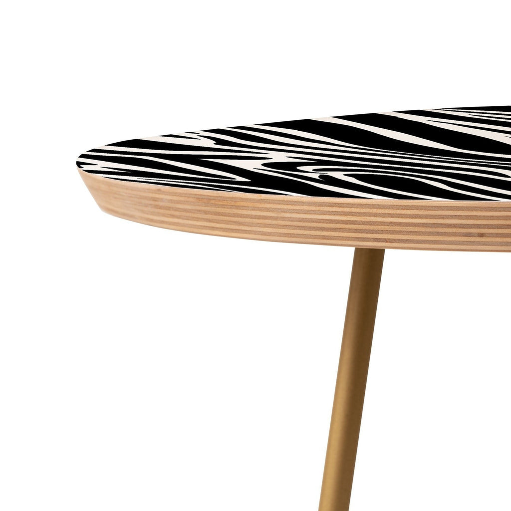 Jennifer Labre Wild Zebra Round Side Table