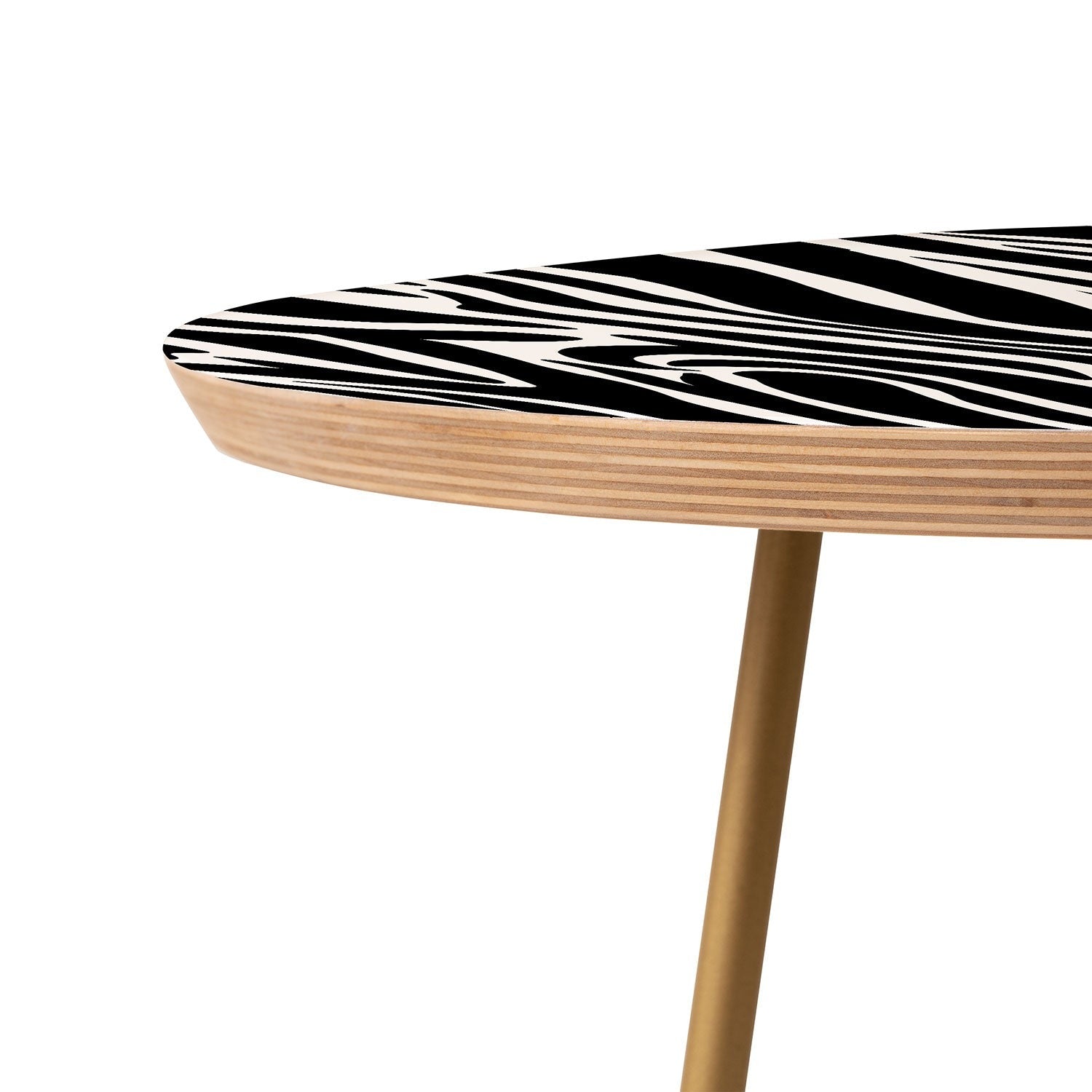Jennifer Labre Wild Zebra Round Side Table