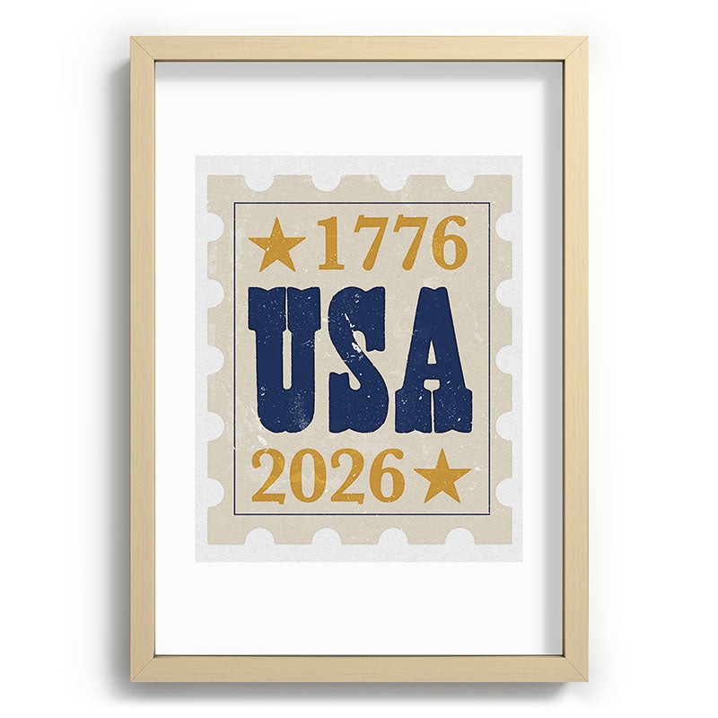 DENY Designs USA Stamp Recessed Framing Rectangle
