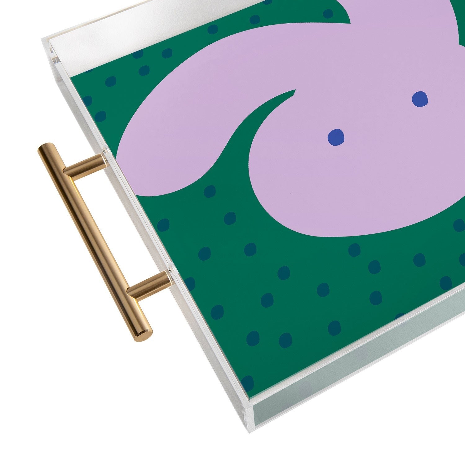 Camilla Foss Pebbles and Rabbit Acrylic Tray