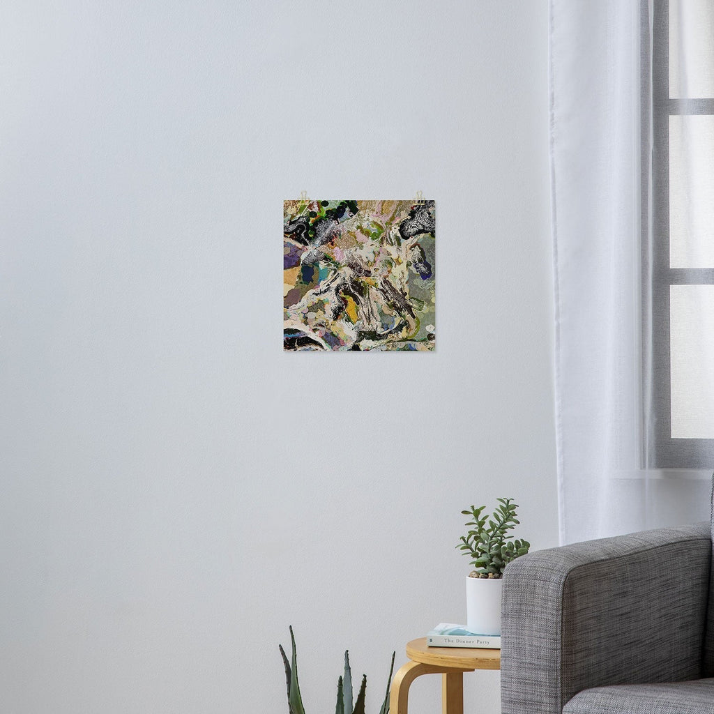 83 Oranges Echoes Beneath the Surface Art Print