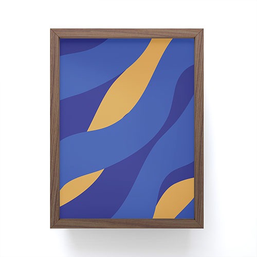 Camilla Foss Pebbles in Stream Framed Mini Art Print
