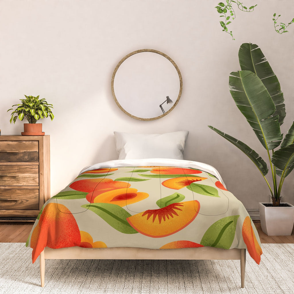 Jessica Molina Peach Pattern Comforter