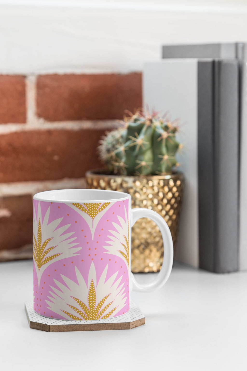 Jennifer Labre Pink Palmetto Coffee Mug