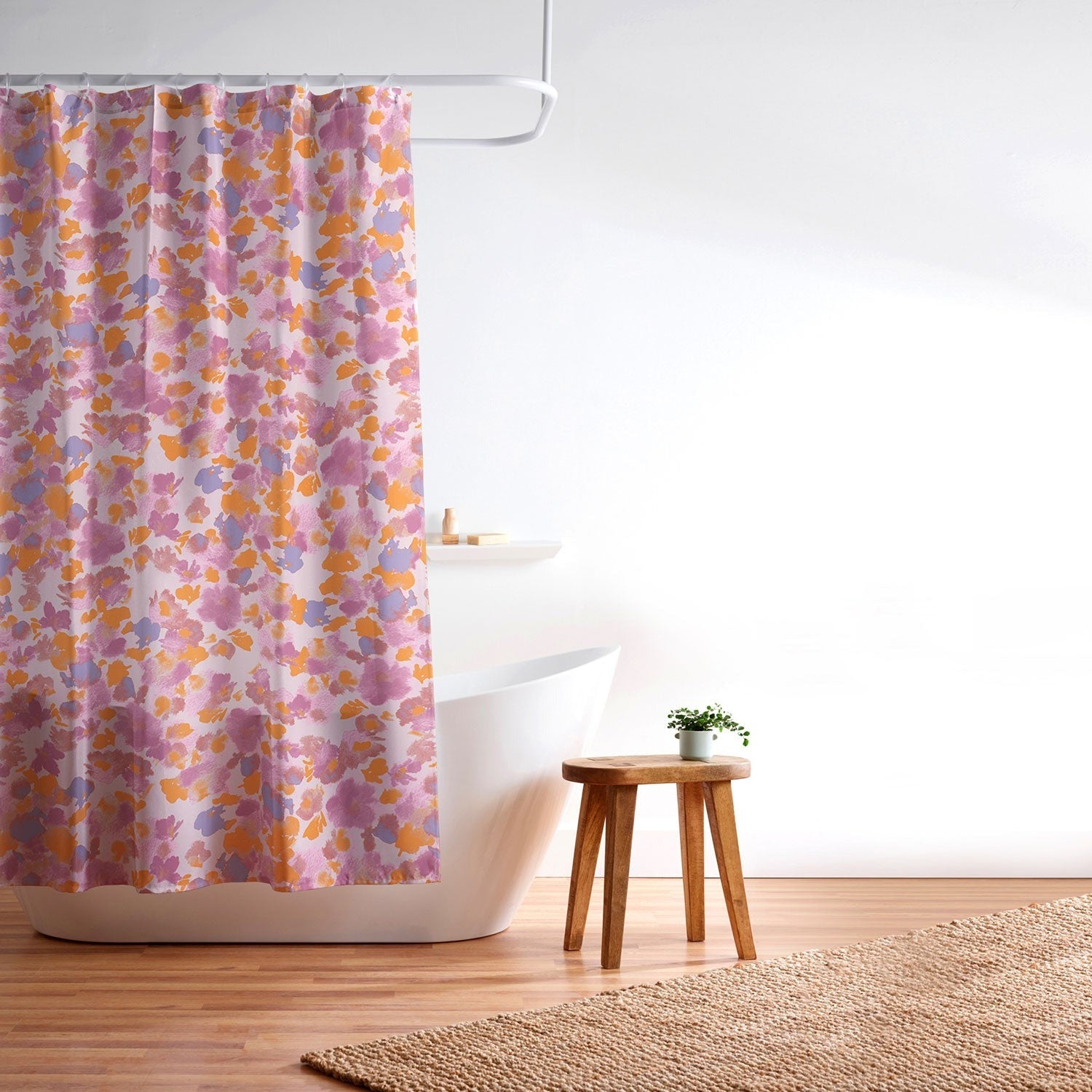 Gabriela Fuente Day Dreaming Watercolor Pink Shower Curtain