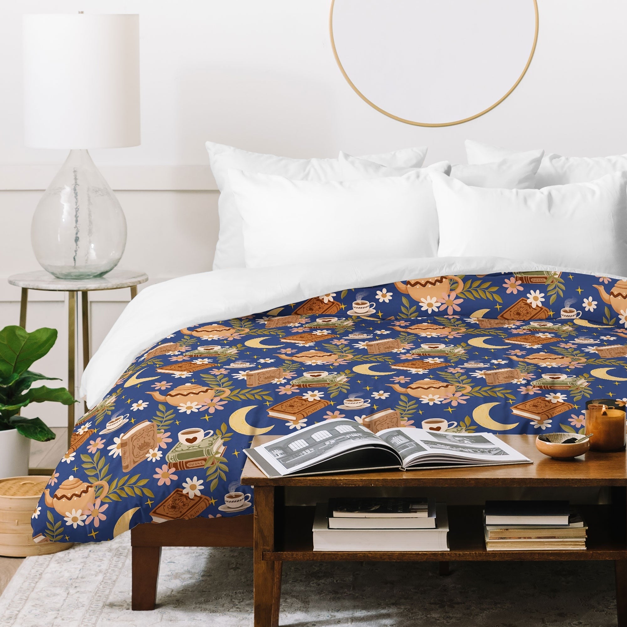 Avenie Moonlit Reading Nook II Duvet Cover