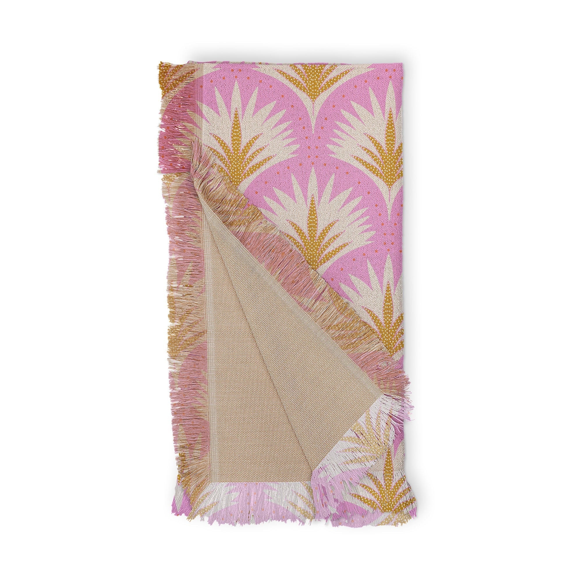 Jennifer Labre Pink Palmetto Throw Blanket