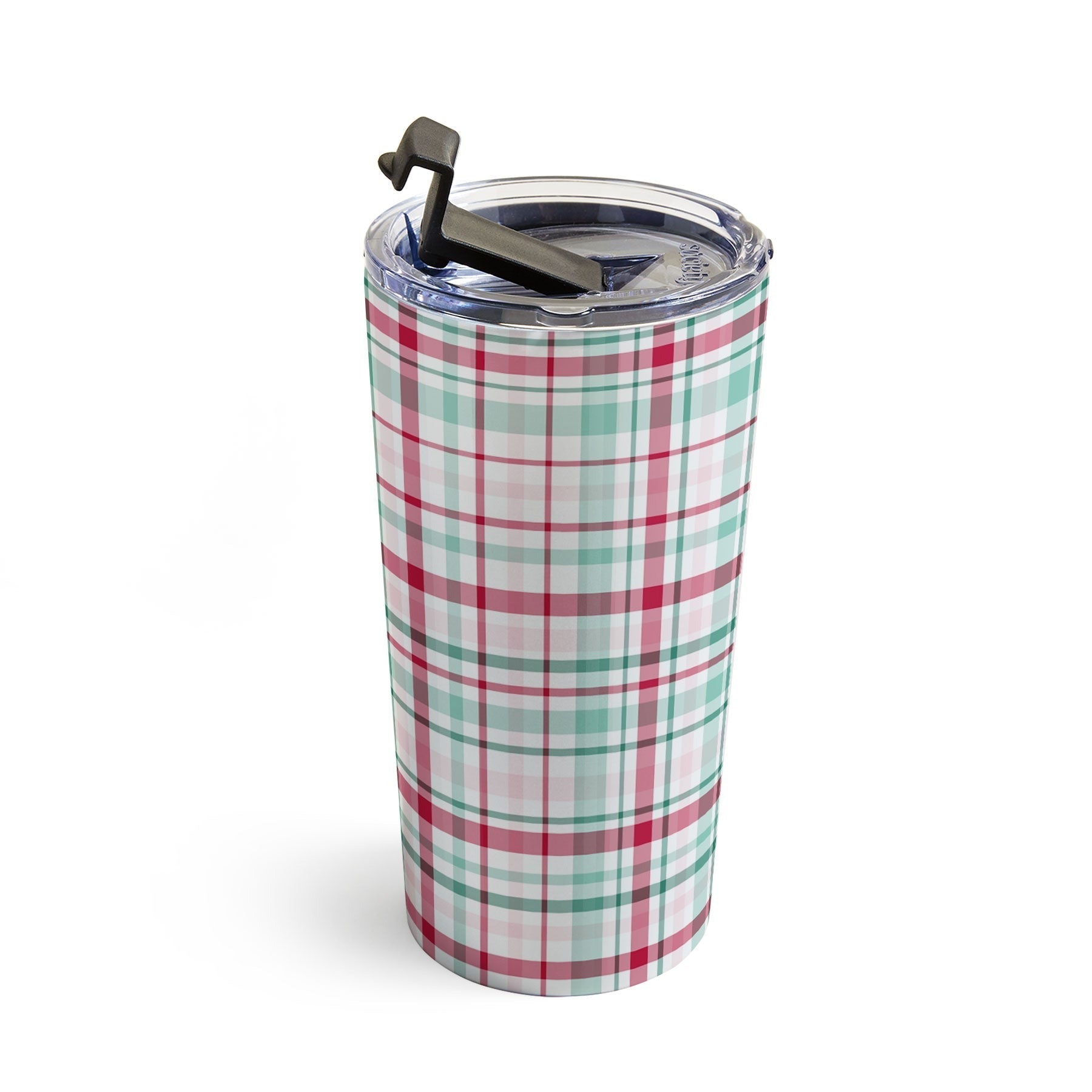 Lisa Argyropoulos Merry Vintage Plaid Travel Mug