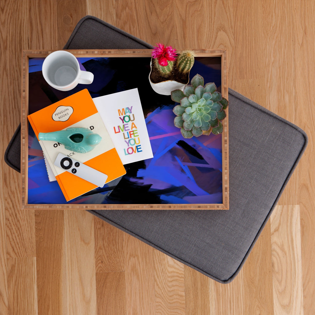 83 Oranges Midnight Sparks Rectangular Tray
