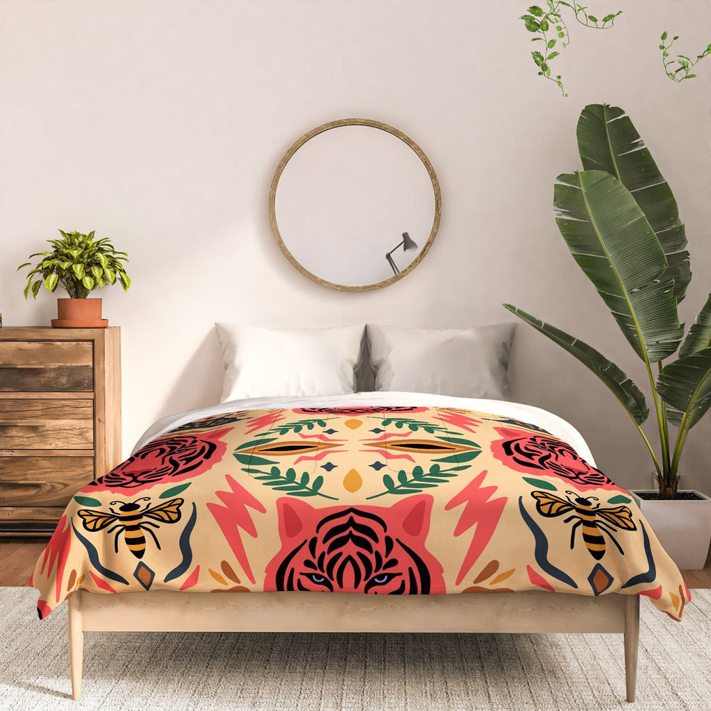 Design by Spark Tigress Queen Bee Comforter