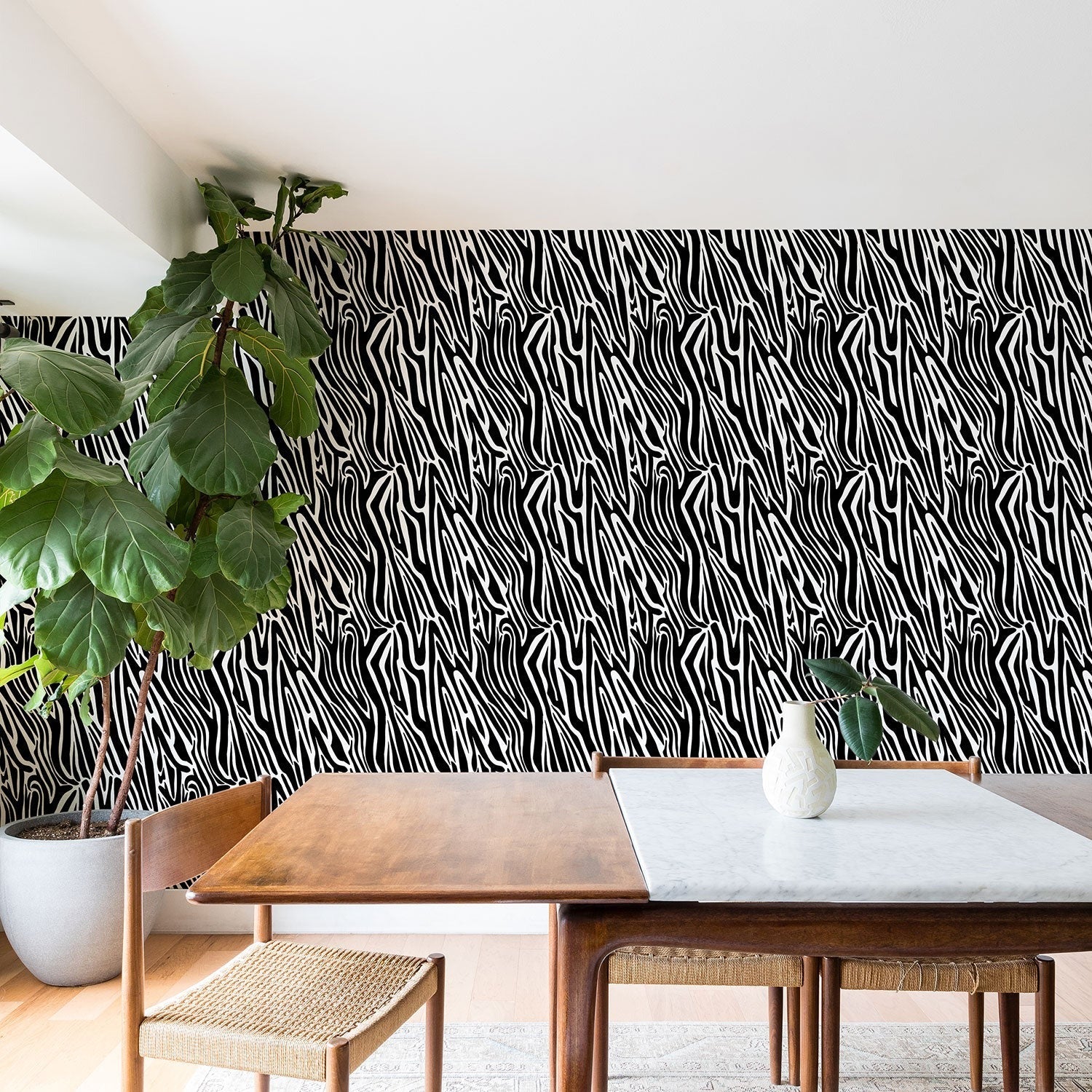 Jennifer Labre Wild Zebra Wallpaper