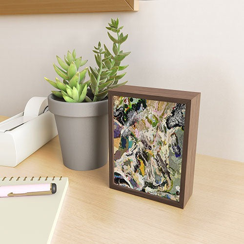 83 Oranges Echoes Beneath the Surface Framed Mini Art Print