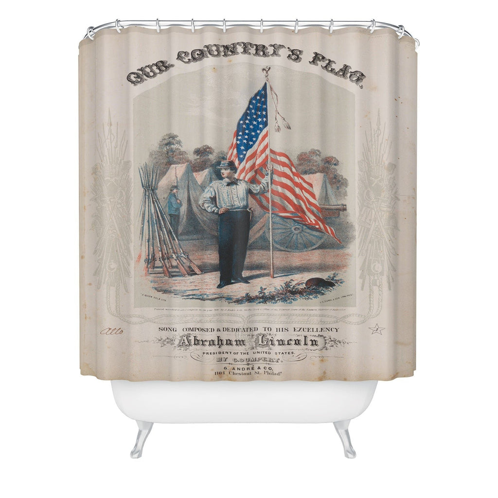 DENY Designs Our Country s Flag Shower Curtain