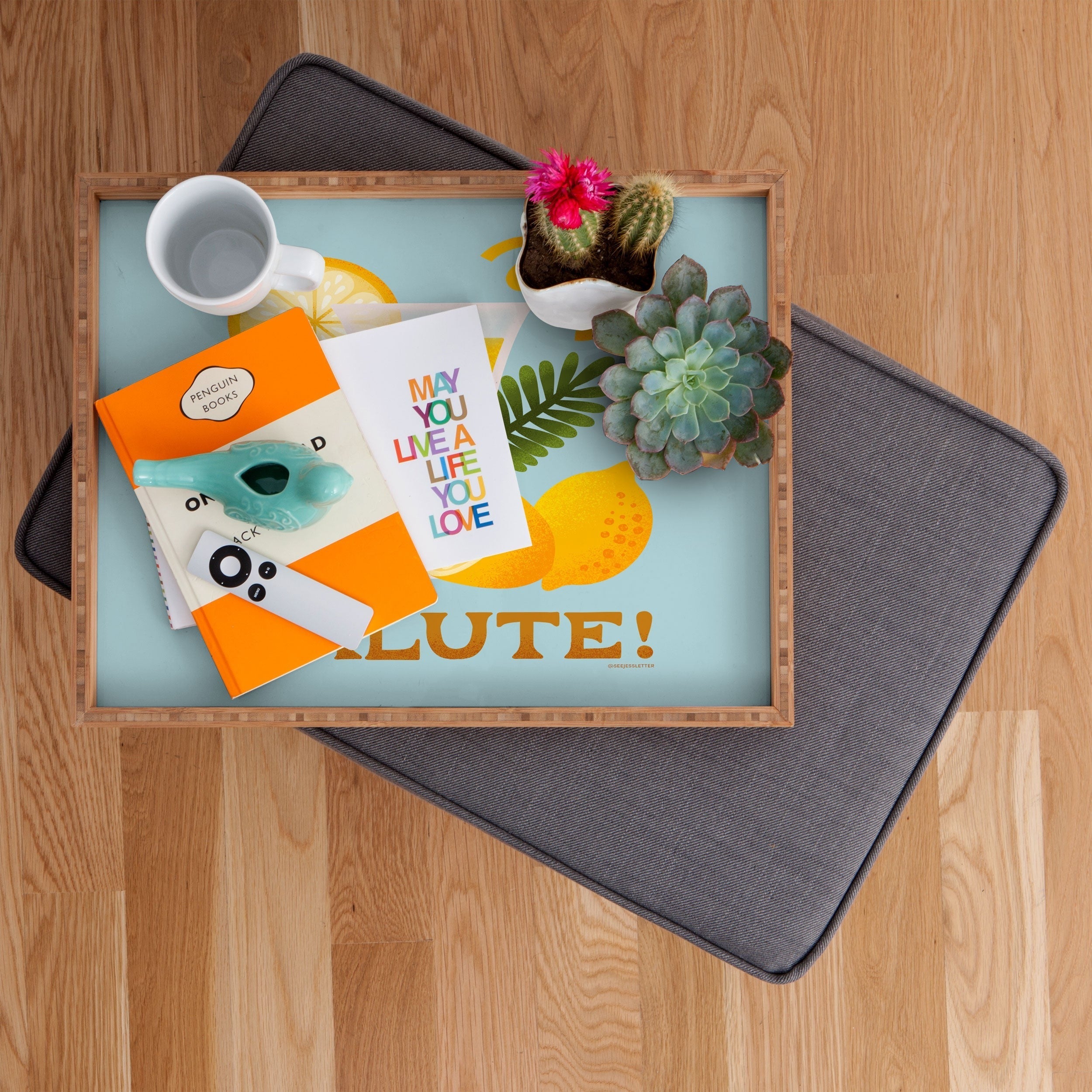 Jessica Molina Limoncello Cocktail Rectangular Tray